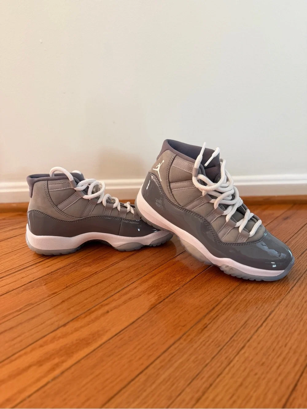 Jordan Retro High Top Sneakers - Gray and White